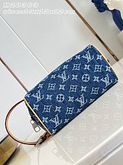Fortok Louis Vuitton Locker Dopp Kit Monogram Flowers Denim M28363 23x13x12cm - 5