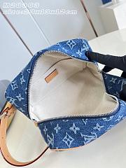 Fortok Louis Vuitton Locker Dopp Kit Monogram Flowers Denim M28363 23x13x12cm - 4