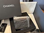 Fortok Chanel Minaudiere 2.55 Small Bag Metallic Silver Spring Summer 2026 11x12.5x5cm - 5