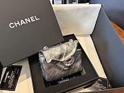 Fortok Chanel Minaudiere 2.55 Small Bag Metallic Silver Spring Summer 2026 11x12.5x5cm - 3