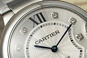 Fortok Cartier Ballon Bleu Watch Diamonds Dial Steel 36mm - 2