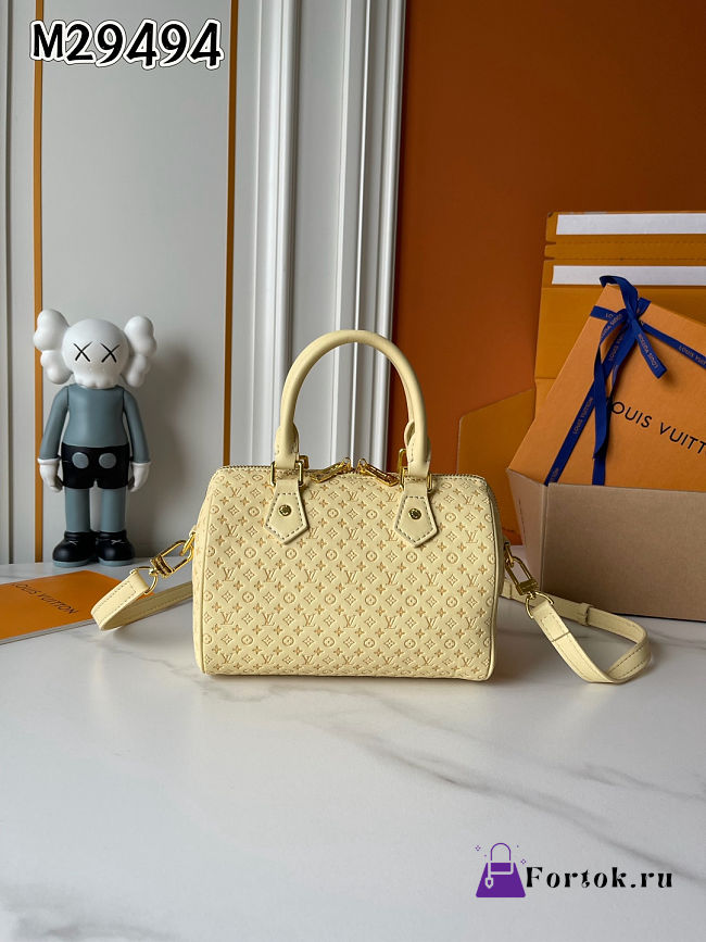Fortok Louis Vuitton Speedy 20 Yellow 20.5x13.5x12.0cm - 1