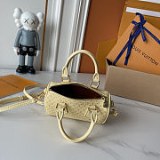 Fortok Louis Vuitton Nano Speedy Yellow16x7.5x10cm - 6
