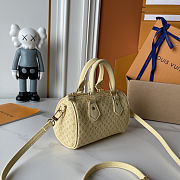 Fortok Louis Vuitton Nano Speedy Yellow16x7.5x10cm - 4