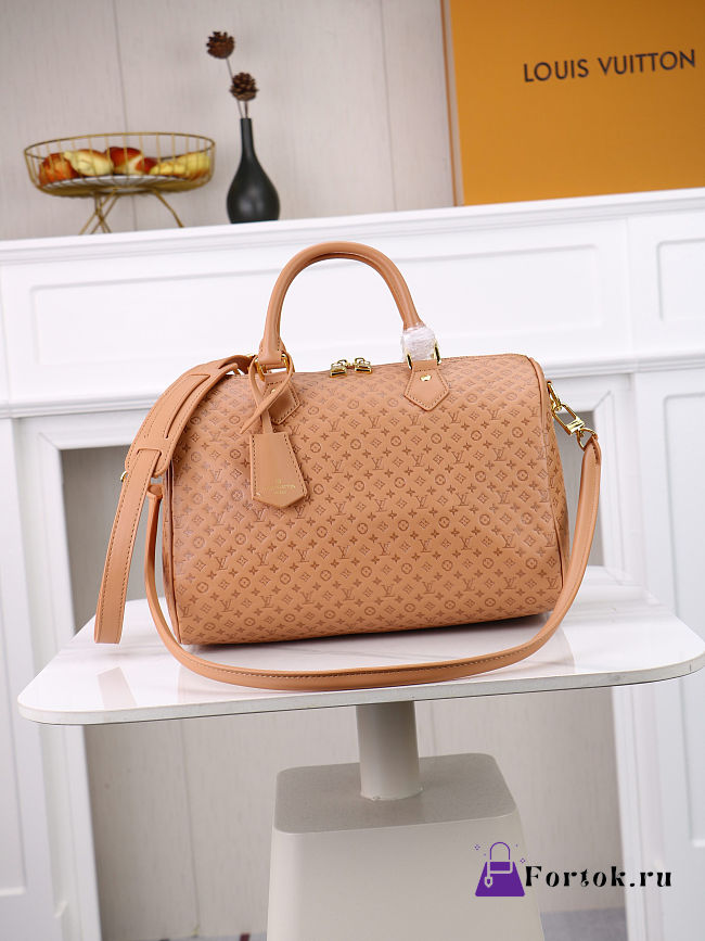 Fortok Louis Vuitton Speedy Soft 30 Brown  - 1