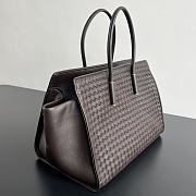 Fortok Bottega Veneta Barbara Tote Bag Intrecciato Chocolate Brown 37x27x24cm - 2