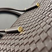 Fortok Bottega Veneta Barbara Tote Bag Intrecciato Chocolate Brown 37x27x24cm - 5