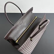 Fortok Bottega Veneta Barbara Tote Bag Intrecciato Chocolate Brown 37x27x24cm - 6