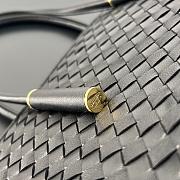 Fortok Bottega Veneta Barbara Tote Bag Intrecciato Black 37x27x24cm - 5