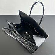 Fortok Bottega Veneta Barbara Tote Bag Intrecciato Black 37x27x24cm - 6