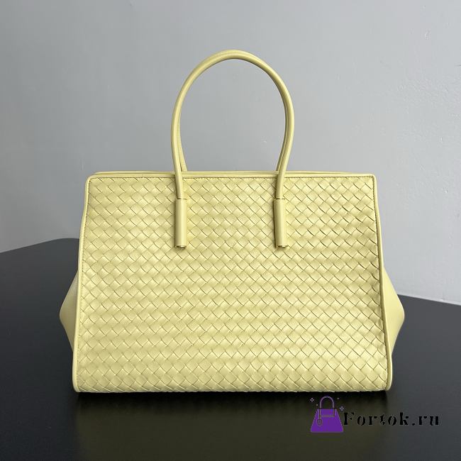 Fortok Bottega Veneta Barbara Tote Bag Intrecciato Yellow 37x27x24cm - 1