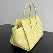Fortok Bottega Veneta Barbara Tote Bag Intrecciato Yellow 37x27x24cm - 3