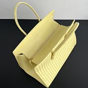 Fortok Bottega Veneta Barbara Tote Bag Intrecciato Yellow 37x27x24cm - 5