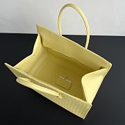 Fortok Bottega Veneta Barbara Tote Bag Intrecciato Yellow 37x27x24cm - 6