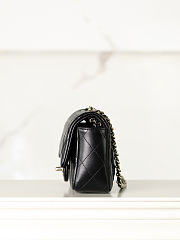 Fortok Chanel Flap Bag Black 12x18x5cm - 6