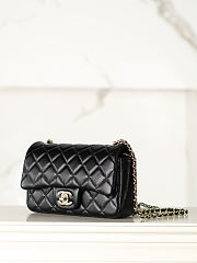 Fortok Chanel Flap Bag Black 12x18x5cm - 5