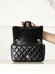 Fortok Chanel Flap Bag Black 12x18x5cm - 4