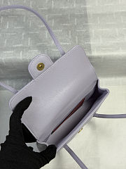 Fortok Chanel Mini Preppy Coco Clutch Straps Purple 17*4*12cm - 2