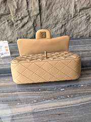 Fortok Chanel Flap Bag Mini Classic Milk Tea 20cm - 3