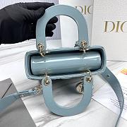 Fortok Dior My ABCDior Bag Cloud Blue Patent Leather 20.5*8.5*17cm - 2