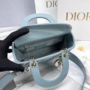 Fortok Dior My ABCDior Bag Cloud Blue Patent Leather 20.5*8.5*17cm - 3