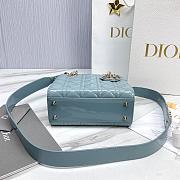 Fortok Dior My ABCDior Bag Cloud Blue Patent Leather 20.5*8.5*17cm - 6