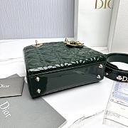 Fortok Dior My ABCDior Bag Green Patent Leather 20.5*8.5*17cm - 2