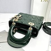 Fortok Dior My ABCDior Bag Green Patent Leather 20.5*8.5*17cm - 4