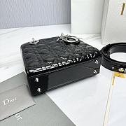 Fortok Dior My ABCDior Bag Black Patent Leather 20.5*8.5*17cm - 5