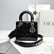 Fortok Dior My ABCDior Bag Black Patent Leather 20.5*8.5*17cm - 6