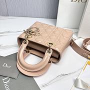 Fortok Dior My ABCDior Bag Powder Beige Patent Leather 20.5*8.5*17cm - 5