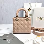 Fortok Dior My ABCDior Bag Powder Beige Patent Leather 20.5*8.5*17cm - 6