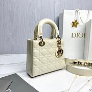 Fortok Dior My ABCDior Bag Latte Canage Patent Leather 20.5*8.5*17cm - 6