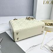 Fortok Dior My ABCDior Bag Latte Canage Patent Leather 20.5*8.5*17cm - 4