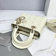 Fortok Dior My ABCDior Bag Latte Canage Patent Leather 20.5*8.5*17cm - 3