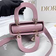 Fortok Dior My ABCDior Bag Pink Patent Leather 20.5*8.5*17cm  - 2