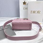 Fortok Dior My ABCDior Bag Pink Patent Leather 20.5*8.5*17cm  - 3