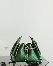 Fortok Chanel 25 Mini Handbag Green 20x22x12cm - 1