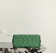Fortok Chanel 25 Mini Handbag Green 20x22x12cm - 6