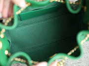 Fortok Chanel 25 Mini Handbag Green 20x22x12cm - 3