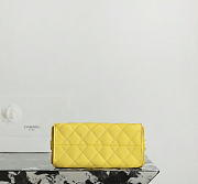 Fortok Chanel 25 Mini Handbag Yellow 20x22x12cm - 3
