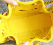 Fortok Chanel 25 Mini Handbag Yellow 20x22x12cm - 4