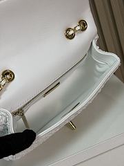 Fortok Chanel Mini Flap Bag Sequins White 20×15×7cm - 2
