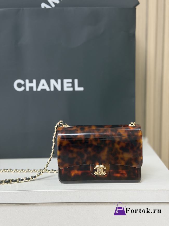 Fortok Chanel Mini Evening Bag Flap Bag 12*9*4.5cm - 1