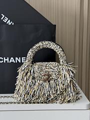Fortok Chanel Mini Shopping Tote Spring/Summer 2026 Raffia-Effect Fabric 01 19cm - 1