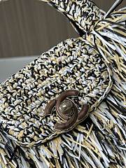 Fortok Chanel Mini Shopping Tote Spring/Summer 2026 Raffia-Effect Fabric 01 19cm - 4