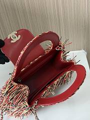 Fortok Chanel Mini Shopping Tote Spring/Summer 2026 Raffia-Effect Fabric 02 19cm - 5