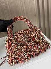 Fortok Chanel Mini Shopping Tote Spring/Summer 2026 Raffia-Effect Fabric 02 19cm - 1
