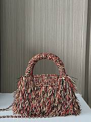 Fortok Chanel Mini Shopping Tote Spring/Summer 2026 Raffia-Effect Fabric 02 19cm - 2