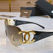 Fortok Chanel Shield Sunglasses Gradient Lens Multicolor - 6